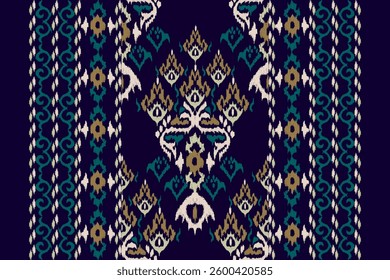 African Ikat floral pattern,African pattern,Ikat pattern,vector illustration,Aztec style,abstract background,abstract design,traditional embroidery.design for texture,fabric,clothing,decoration,carpet