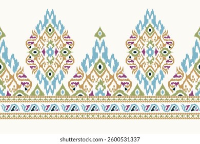 African Ikat floral pattern,African pattern,Ikat pattern,vector illustration,Aztec style,abstract background,abstract design,traditional embroidery.design for texture,fabric,clothing,decoration,blouse