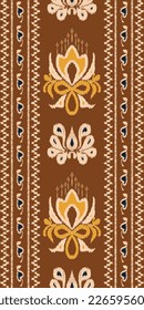 African Ikat paisley embroidery. Ikat prints tribal Africa Geometric Traditional ethnic oriental design for the background. Folk, Indian, Scandinavian, Gypsy, saree Borneo Fabric border Ikkat