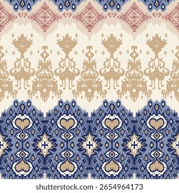Padrão sem emenda de ikat africano