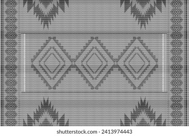 African Indian art, Abstract White. Ethnic ikat beautiful seamless pattern. India Thai pattern. Mexican striped style. Native traditional. Design for background, fabric, clothing, Kente.