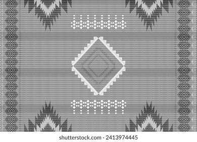 African Indian art, Abstract White. Ethnic ikat beautiful seamless pattern. India Thai pattern. Mexican striped style. Native traditional. Design for background, fabric, clothing, Kente.