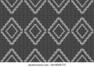 African Indian art, Abstract White. Ethnic ikat beautiful seamless pattern. India Thai pattern. Mexican striped style. Native traditional. Design for background, fabric, clothing, Kente.