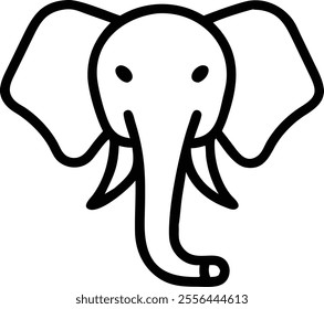  African Indian Wildlife Elephant Logo Icon Vector Illustration design