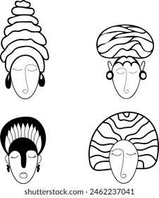 african indian women national headdresses