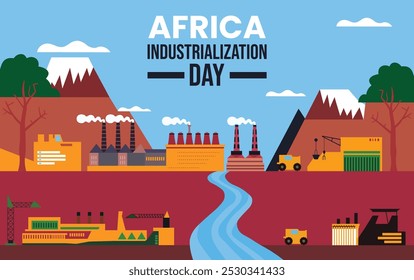 African Industrialization day, Africa Industry Day design templet