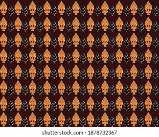 African inspired seamless tile leaf print
