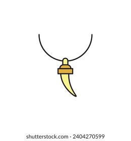 african ivory vector type icon
