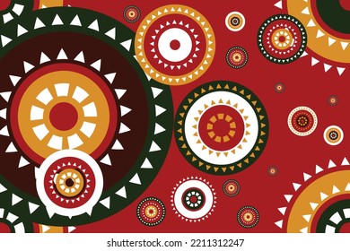 African Kente Cloth Patterns Vector Seamless Pattern Traditional ethnic oriental design for the background. Folk embroidery, Indian, Scandinavian, Gypsy, Mexican, African rug, wallpaper.