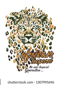 african leopard design print