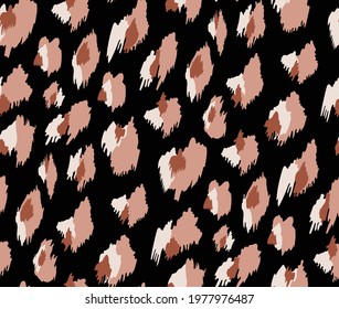 African leopard design. Textile print. Abstract background. Clothing colorful pattern.