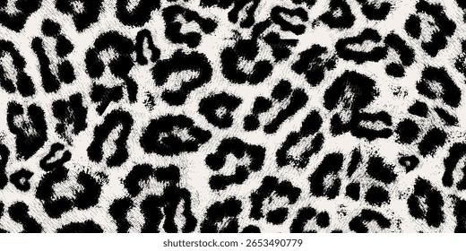 African leopard seamless pattern. Abstract animal fur texture with exotic wildlife motifs. Bold safari-inspired design for luxury fashion fabric, statement wallpaper, and jungle-themed home decor.