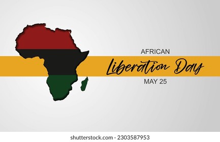 African Liberation Day May 25 Background Vector Illustration