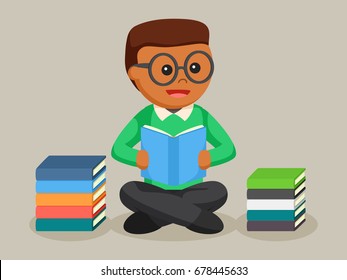 african librarian male reading