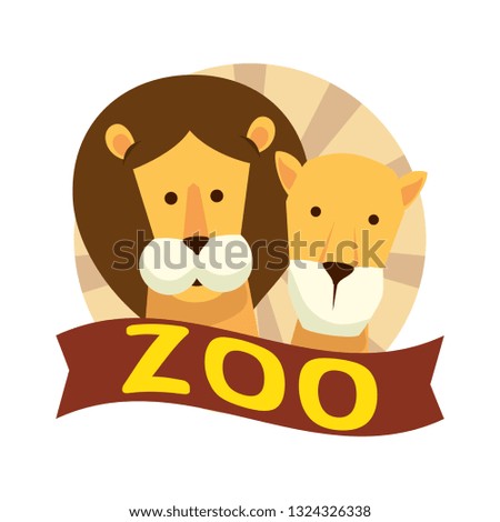 african lions couple characters
