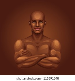 African man
