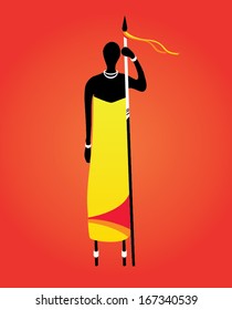African man
