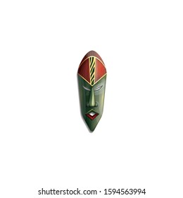 African mask transparent icon Vector