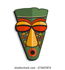 African Mask. Vector