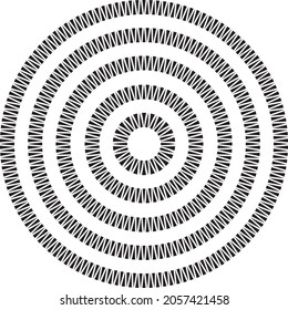 African or Mexican Aztec round circular border frame in a range of sizes.