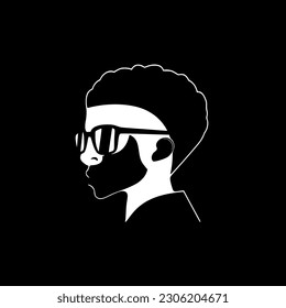 African | Minimalist and Simple Silhouette - Vector illustration