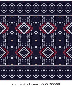 Motif Africano Origen ininterrumpido de las tendencias étnicas. patrón geométrico étnico oriental tradicional. Ilustración vectorial abstracta de estilo azteca étnica. diseño para textura de impresión, tela, sari, alfombra.