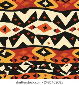 African mud cloth pattern artwork background