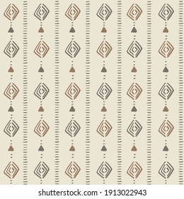 African mud cloth seamless pattern