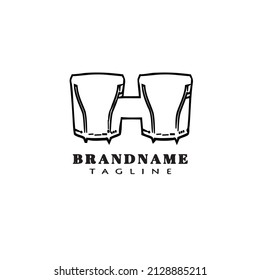 African music instrument bongo cartoon logo icon cute template modern illustration