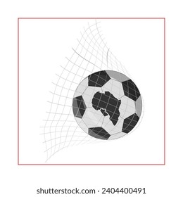 african nations cup ball vector isolated