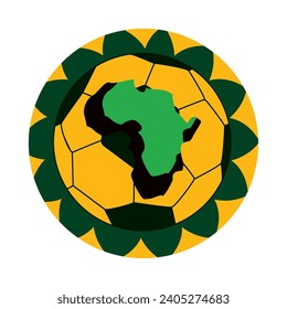 african nations cup illustration isolated