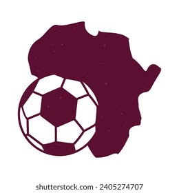 african nations cup illustration isolated