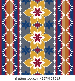 African navajo pattern. Native American pattern, tribal vector ornament. Aztec style. Geometric mosaic on the tile, majolica. Geoprint on textile. Kente Cloth. Design for pottery.