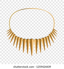 African necklace icon. Cartoon of african necklace vector icon for web design  