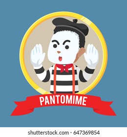 african pantomime emblem