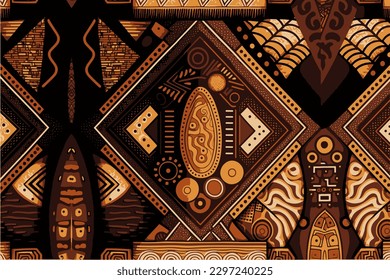 african patchwork background with african motif traditional Design for background,carpet,wallpaper,wrapping,Batik,fabric
