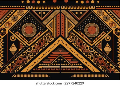 african patchwork background with african motif traditional Design for background,carpet,wallpaper,wrapping,Batik,fabric