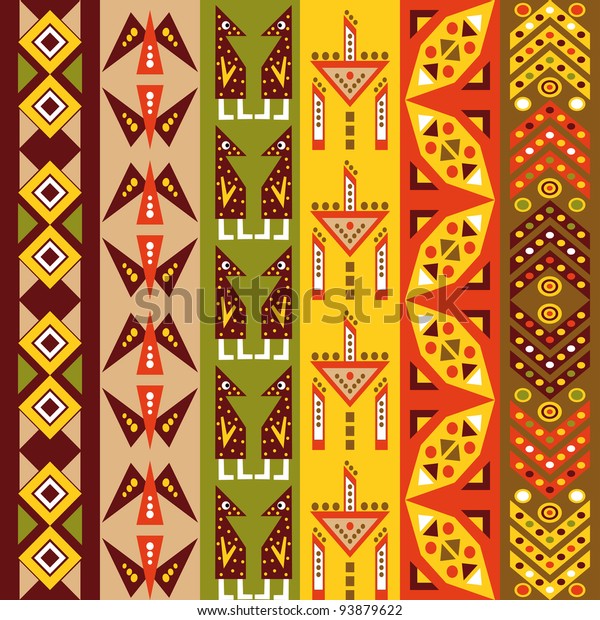 African Pattern Stock Vector (Royalty Free) 93879622