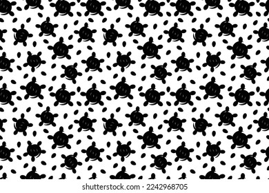 African pattern black and white color. seamless beautiful Kitenge, chitenge style. fashion design in monochrome. Pattern for fashion. Botanical motif. Africa prints, African wax prints