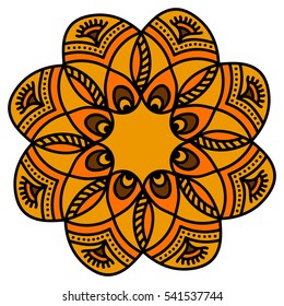 African pattern. Decorative round ornaments. Anti-stress patterns. Yoga. logo, for meditation. flower. boho pattern. background for wallpaper, gift paper, fabric print, curtains. flourish Mandala