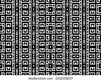 Patrón africano, patrón étnico, patrón sin foco, geométrico en blanco y negro, repetición sin costura, fondo abstracto, tela nativa, tradicional, para diseñadores de moda, decoración del hogar, diseño de tela, 