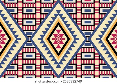 African pattern Geometric ethnic pattern,pixel pattern seamless vector illustration Native American geometric Aztec decor,design for bandana print woven carpet background wallpaper blanket  clothing 