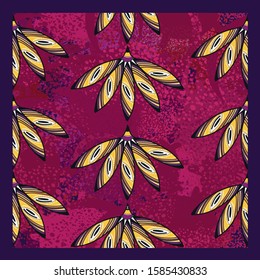 African pattern. Textile fashion print