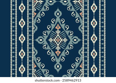 African pattern,African floral pattern,vector illustration,abstract background,Ikat floral pattern,Aztec style,hand drawn.design for texture,fabric,clothing,decoration,print,scarf,fashion design,rug.