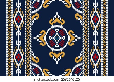 African pattern,African floral pattern,vector illustration,abstract background,Ikat floral pattern,Aztec style,hand drawn.design for texture,fabric,clothing,decoration,print,scarf,fashion design,rug