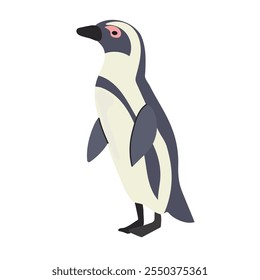 Icono de pingüino africano Clipart avatar logotipo aislado ilustración