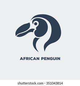 african penguin logo vector