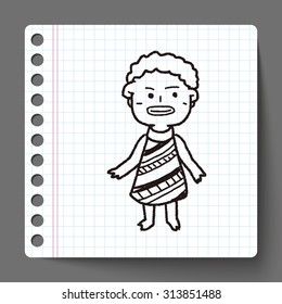 African people doodle