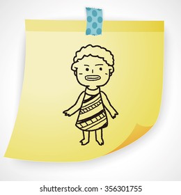 African people doodle