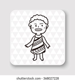 African people doodle